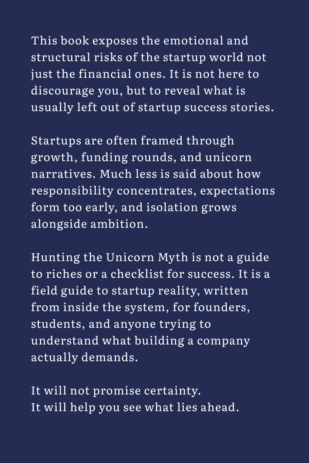 Hunting the Unicorn Myth - A Field guide to startup reality