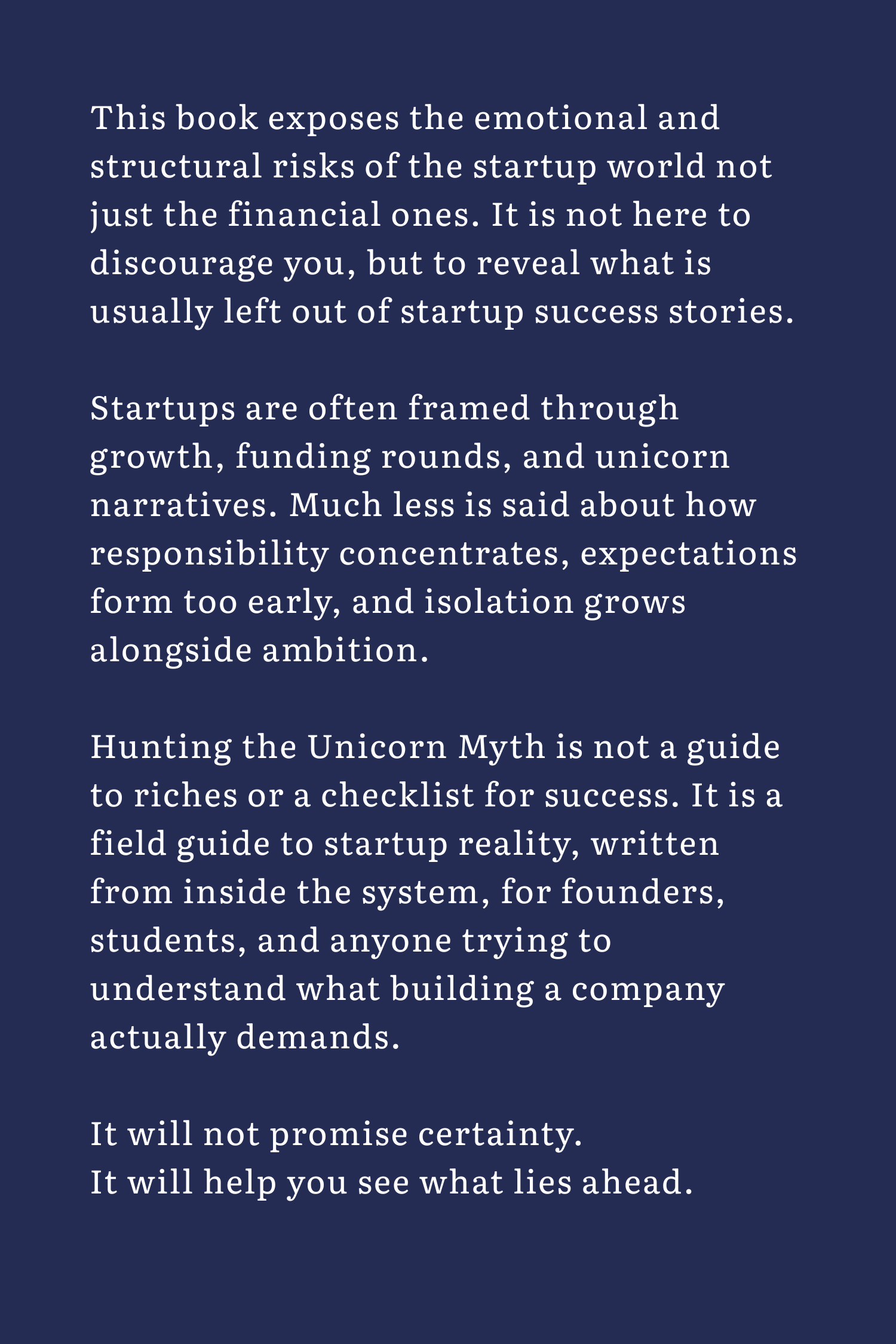 Hunting the Unicorn Myth - A Field guide to startup reality