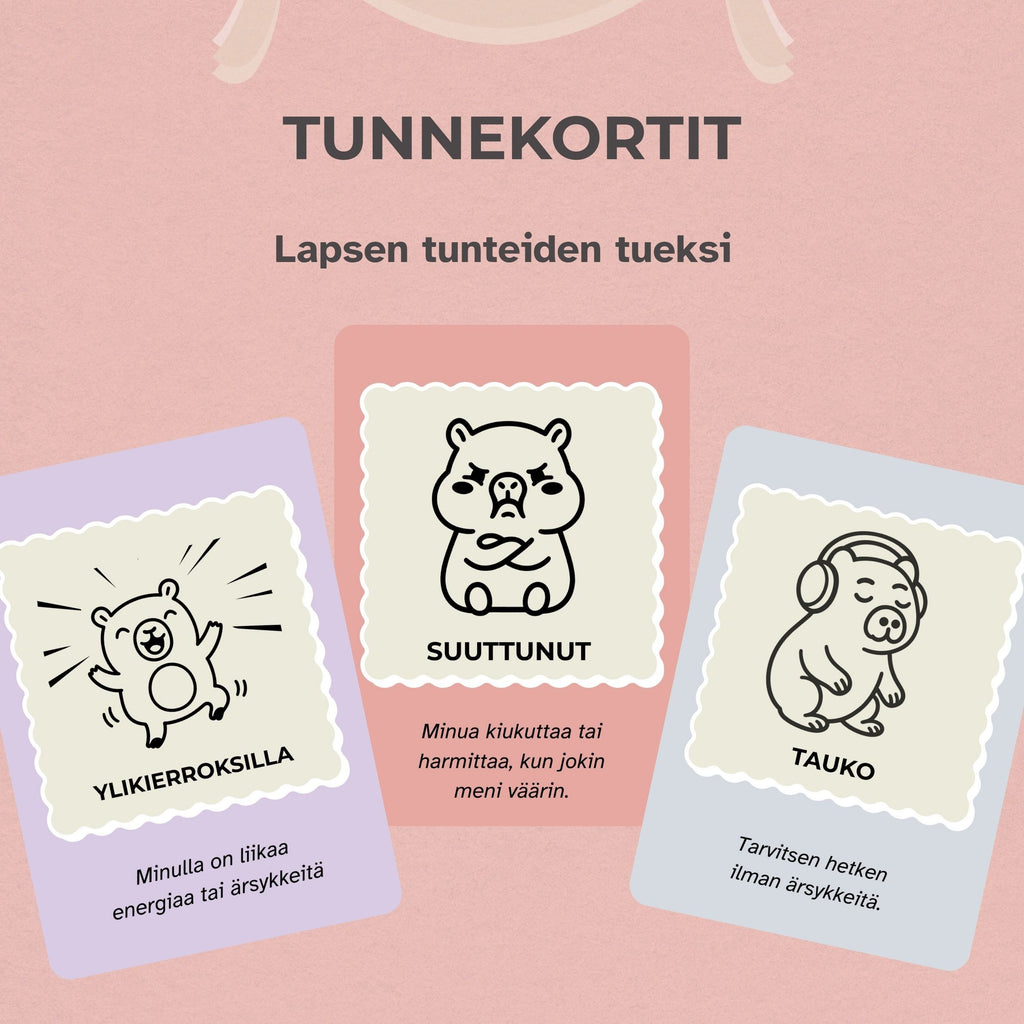 Super-Satu Tunnekortit – lapsen tunteiden tueksi