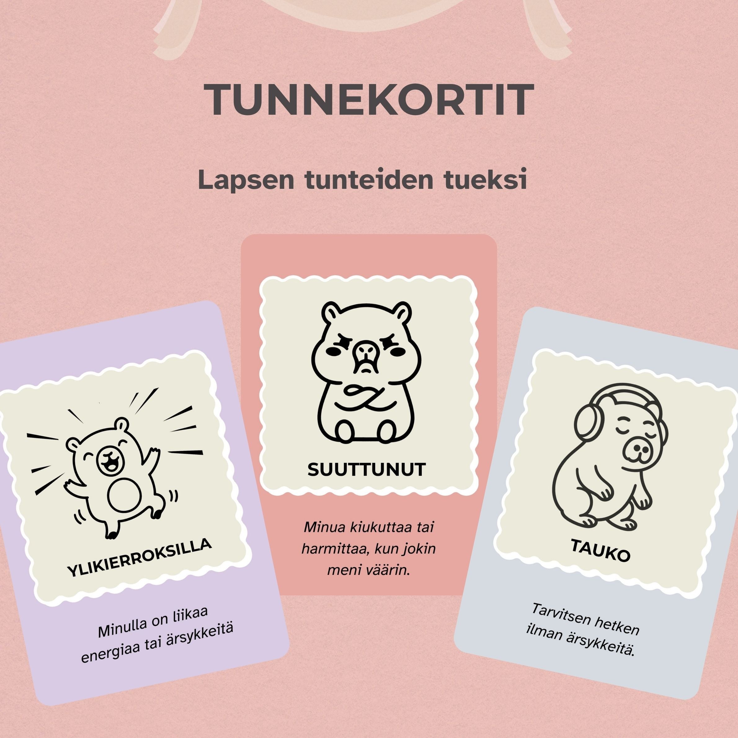 Super-Satu Tunnekortit – lapsen tunteiden tueksi