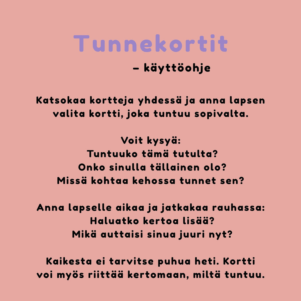 Super-Satu Tunnekortit – lapsen tunteiden tueksi