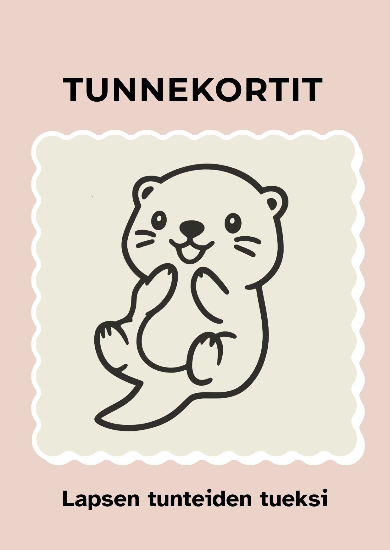 Tunnekortit lapselle – 16 selkeää tunnetta arkeen (digitaalinen PDF)